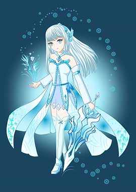 Anime Girl with Sword