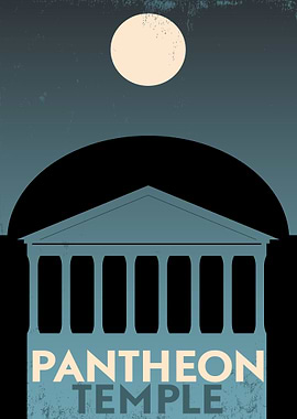 Pantheon Greece vintage