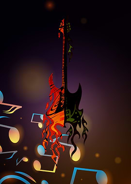 Electric guitar musical
