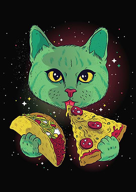 Mexico taco cosmic cat