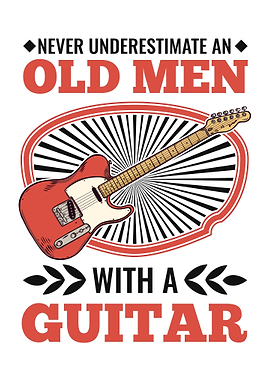 Guitarist Old Man Guitar