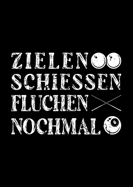 Zielen Schiessen Billard