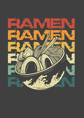Ramen retro vintage