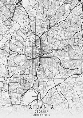 Atlanta Georgia City Map