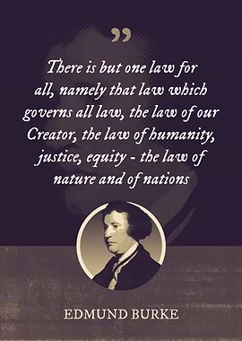 There is but one law for