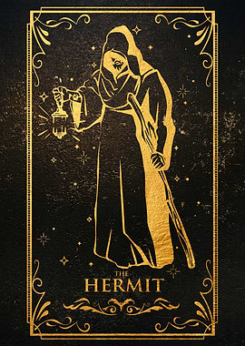 The HERMIT Tarot card