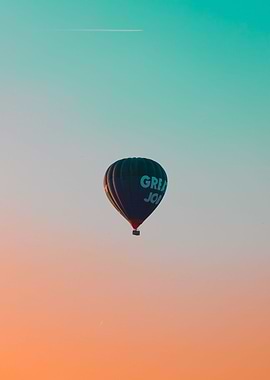 Hot Air Balloon At Sunset