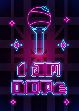 I am dope neon art
