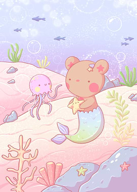 Merbear Tae under the Sea