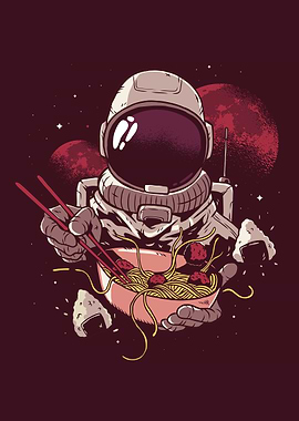 Astronaut Ramen vintage