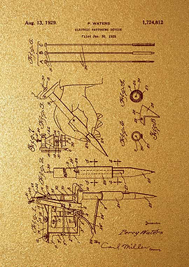 4 Tattoo Machine 1929 Pat