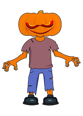 Halloween Walking Pumpkin
