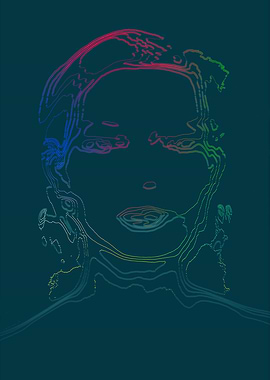 Abstract female portraite