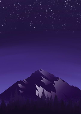 Flat Nature Mountain