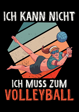 Funny Volleyball Beach