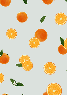 Orange and orange slices