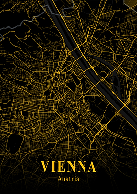 Vienna City Map Austria