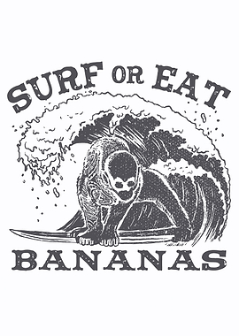 Surfing monkey tattoo