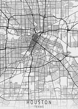 Houston Texas City Map