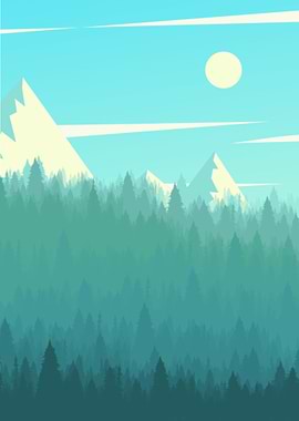 Flat beautyfull nature