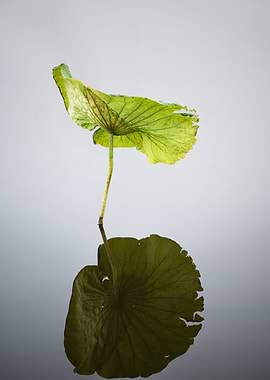 The beautiful lotus leaves