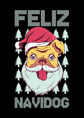 Pug Feliz Navidog