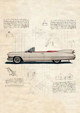 CADILLAC VINTAGE BLUEPRINT
