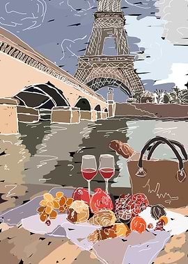 Paris Wine View picknick