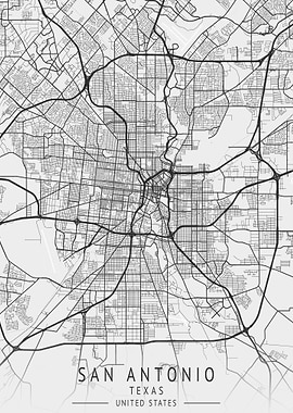 San Antonio City Map