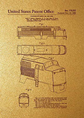 22 GE Locomotive Patent P