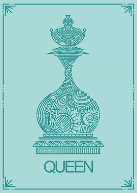 Chess Card Queen Gift