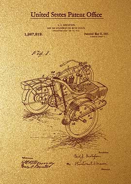 29 Motorcycle Sidecar Pat