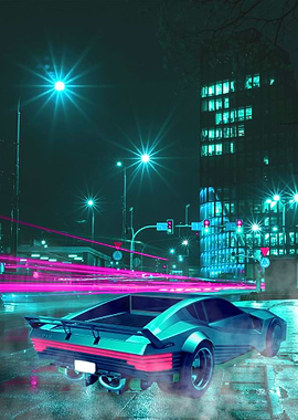 Car Retro Cyberpunk 2077