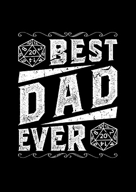 D20 Dice Best Dad RPG
