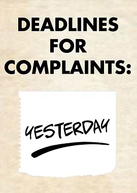 COMPLAINT DEADLINE WHITE