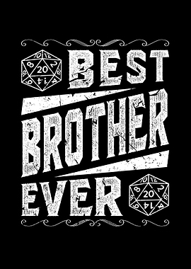 D20 Dice Best Brother RPG