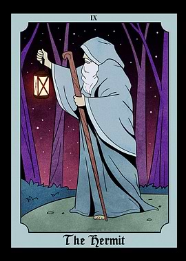 Hermit Tarot Card Lantern