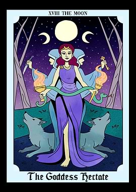 Goddess Hecate Tarot Card