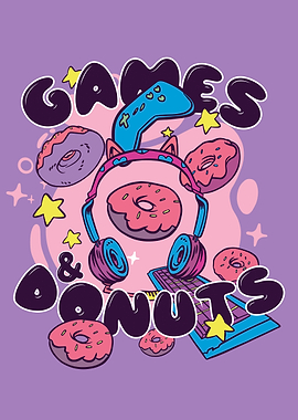Games donuts anime vintage