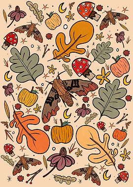 The moths and leaves