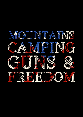 Mountains Saying USA