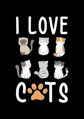 I love Cats funny Cat
