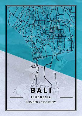 Bali Map Indonesia