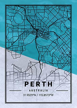 Perth City Map Australia