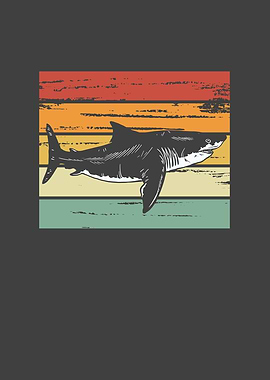 Shark retro vintage