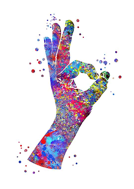 Okay hand sign symbol