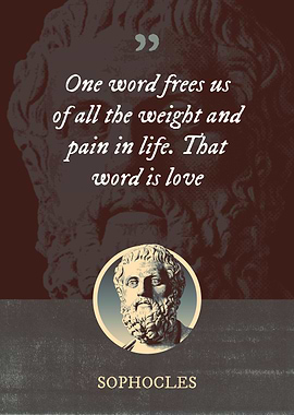 One word frees us of all
