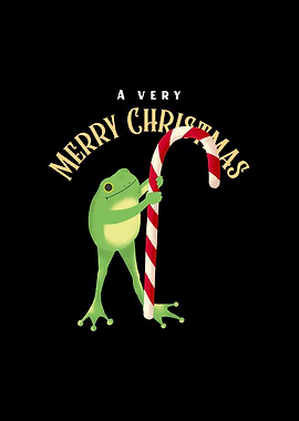 Merry Christmas Frog