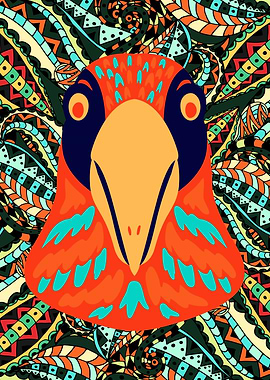 Vibrant Colorful Bird