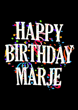Happy Birthday Marje